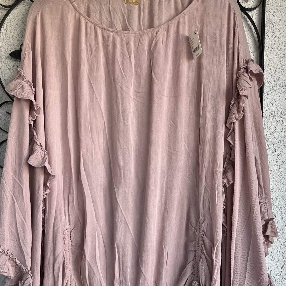 Free People Cassy Tunic Hushed Violet Fringe Mini Dress - Picture 5 of 12